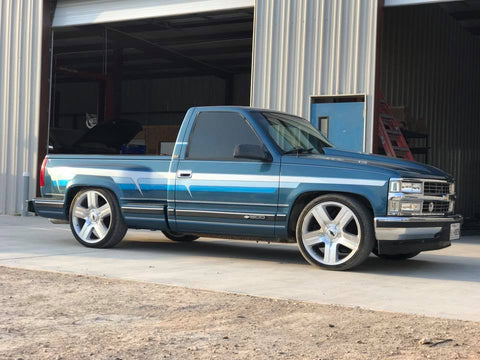 88-98 GM IHC Complete Lowering Kit-Santis Tires &amp; Wheels